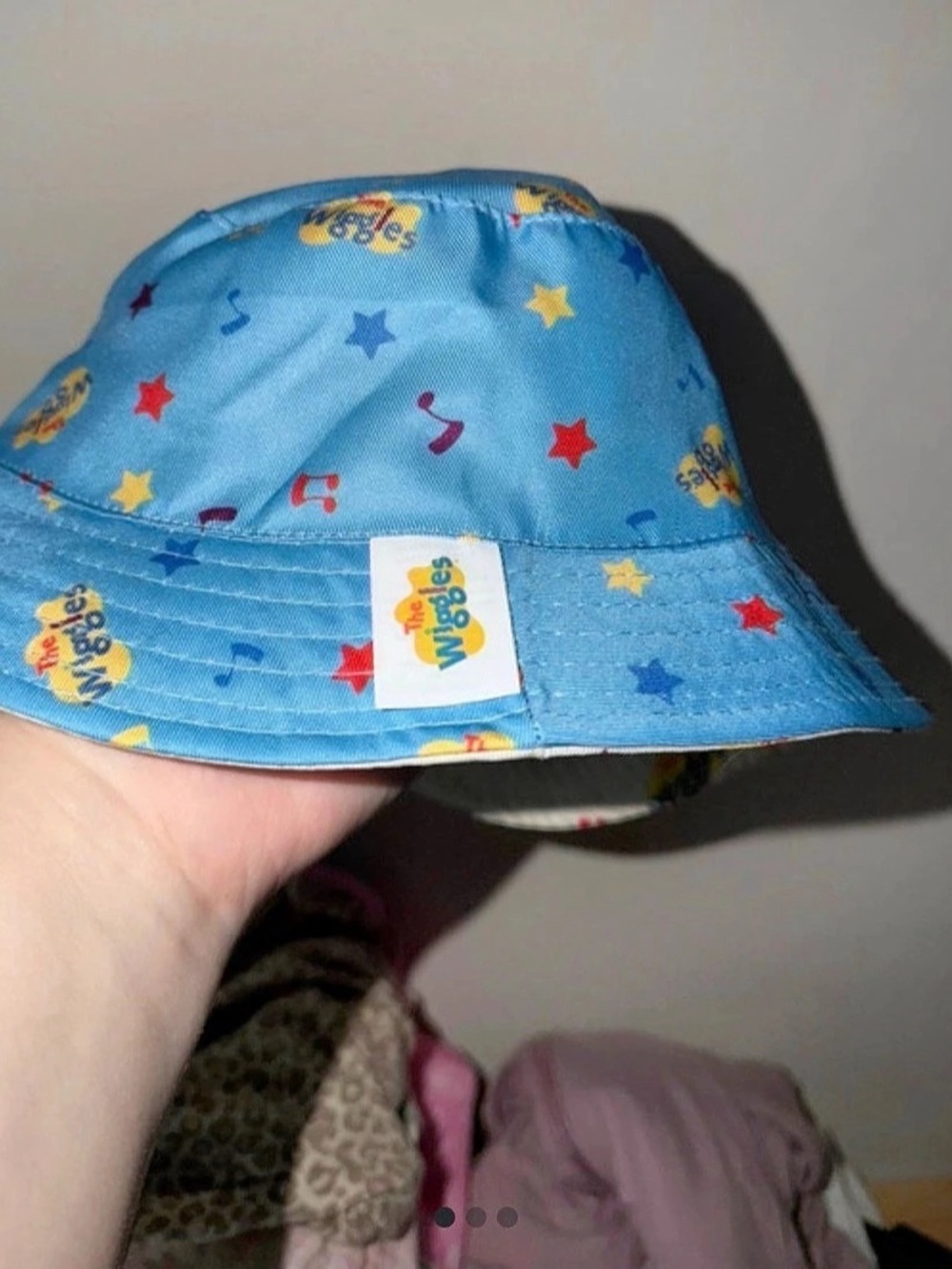 Wiggles Kids Blue Pattern Bucket Hat Like New